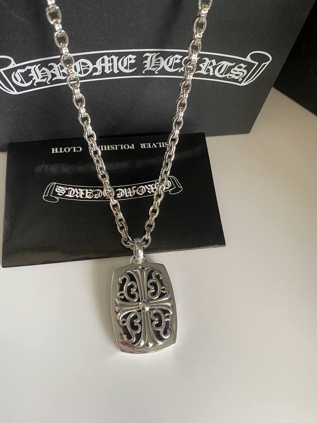 Chrome Hearts Cross Square Pendant, JJ Lin DDD, Jackson Wang's Same Style Neckla