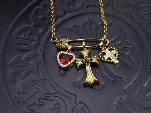 Hot Item Recommendation Chrome Hearts Necklace Brooch Chain - Super Cool! Chrome